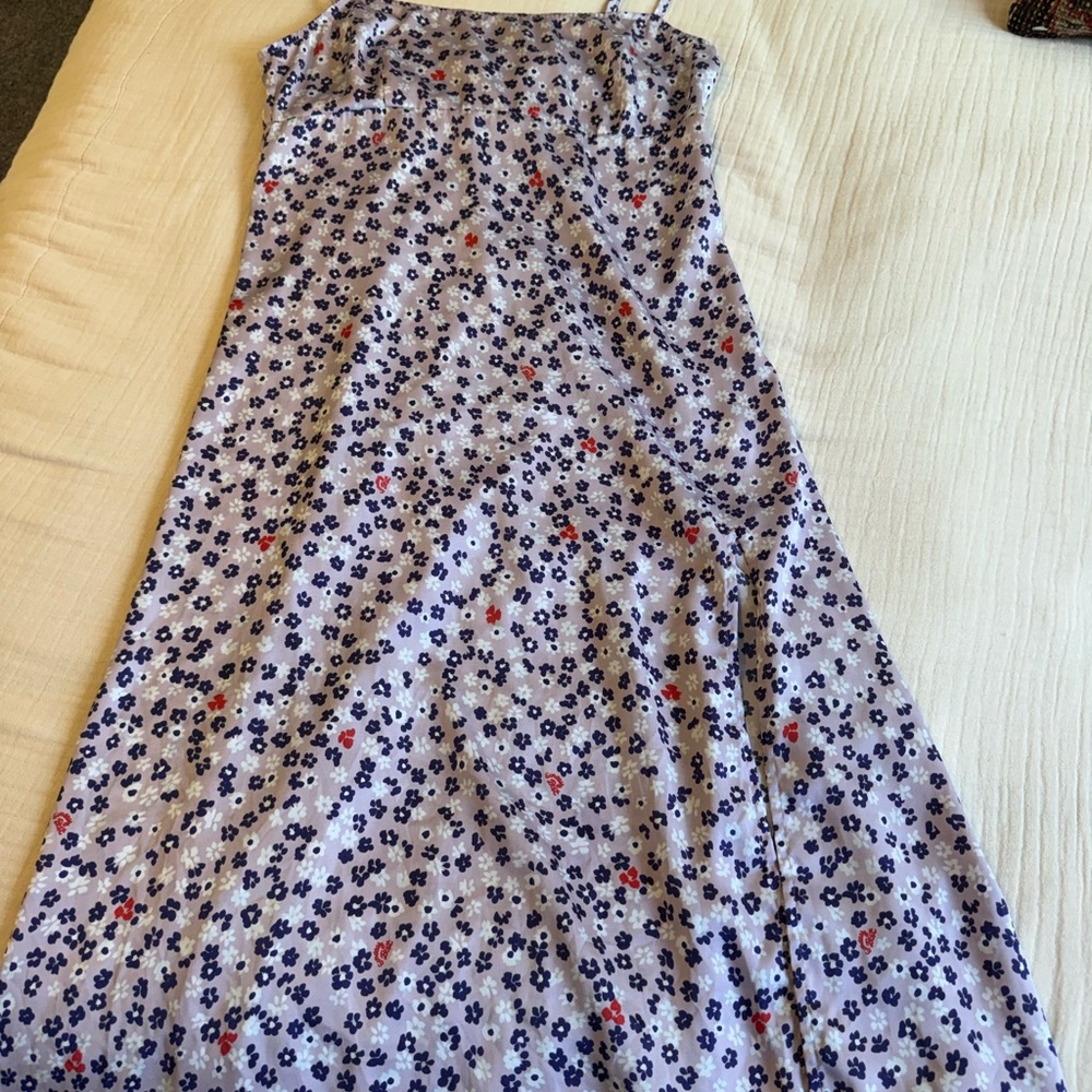 Aritzia Floral Midi Slip Dress